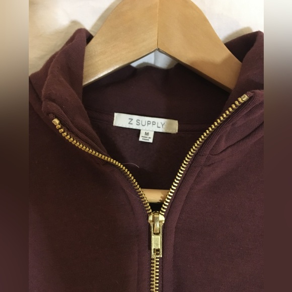 Balloon Sleeve Quarter Zip by Zsupply - Picture 4 of 5